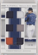 2020 National Treasures Game Gear Materials Sixes 19/99 Forrest Whitley 0gg