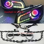For Chrysler 300 11-23 Headlight Dynamic RGB LED DRL Boards Angel Eye Halo rings