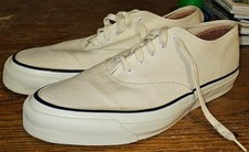 Keds Boat shoes Made in USA 8M 9.5W mid-60s to mid-70s Mr Roger's Gilligan USA