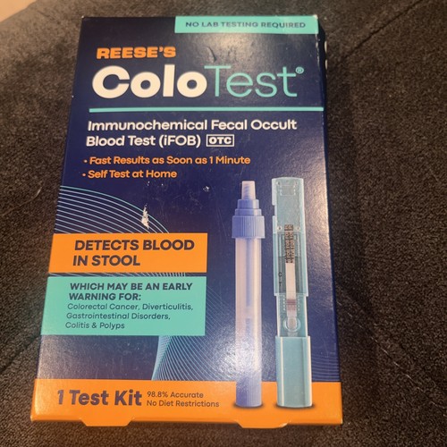 Reese's ColoTest Self At Home Testing 1 Minute Colon Cancer Screening exp 11/25
