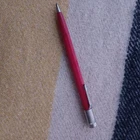 Vintage Scripto Atlana Red Metal Mechanical Pencil Clip & Eraser