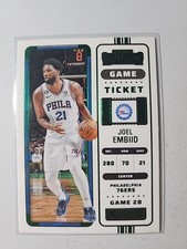 2022-23 Panini Contenders #9 Joel Embiid Game Ticket Green