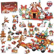 Christmas Advent Calendar 2025, Kids 24 Days Countdown Xmas Building Blocks Toys