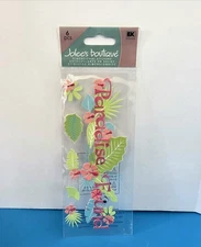 FREE SHIP! Jolee's PARADISE FOUND Scrapbook Dimensional Stickers TRAVEL VACATION