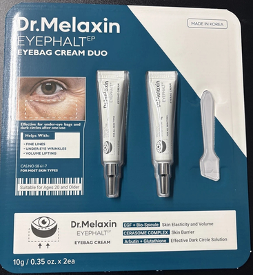 Dr.Melaxin EYEPHALT アイクリーム 10ml×2本 Dr.Melaxin Eyephalt Eyebag Eye Cream Korean Skincare 0.35oz - 10g