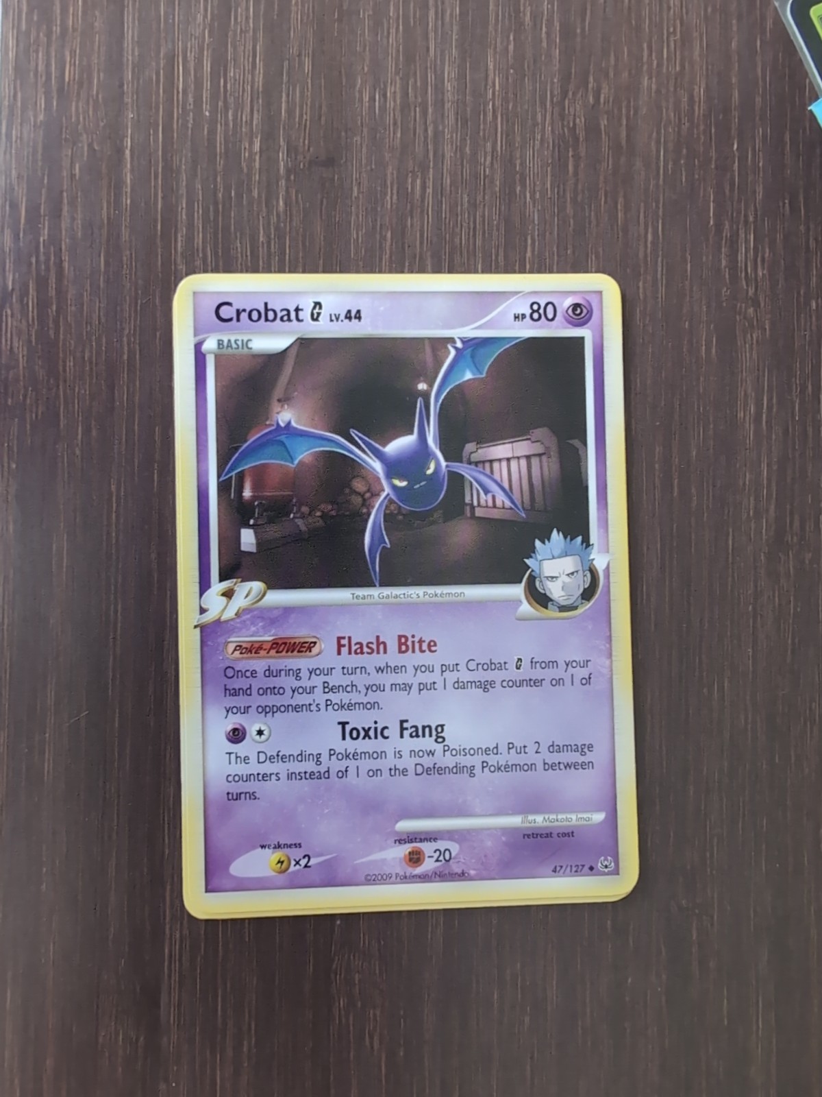 Pokemon Platinum Uncommon Crobat G #47/127 Lightly played