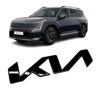 OEM KIA EV9 GT Line Logo-Emblem vorne hinten hochglänzend schwarz für Kia...
