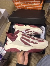 Amiri Bone Runner Skeleton In Red With Dustbag Size UK 9 EU 43 Brand New