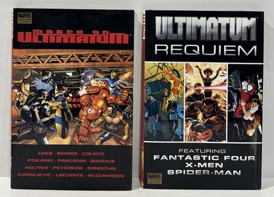 March On Ultimatum & Ultimatum Requiem Hardcover Lot Set 2 Marvel Premier Loeb