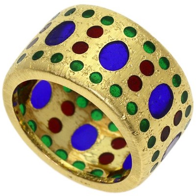 GIANMARIA BUCCELLATI  Multi-colored stone Ring K18 Yellow Gold  Ladies [Used]