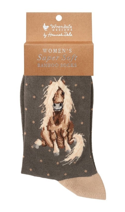 Wrendale Designs Illustrated Animal Socks For Women - Choice Of Design H - Grey - Image 2