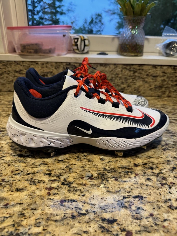 Nike Hurrache Metal Baseball Cleats University of Virginia Team Issued Size 12 - Image 4 of 4