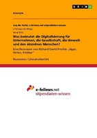 Was Bedeutet Die Digitalisierung FüR Unternehmen, Die Gesellschaft, Die Umwelt U