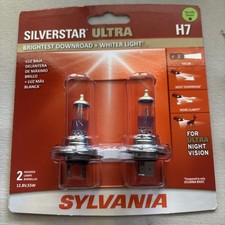 Sylvania Silverstar Ultra H7 2 Halogen Lamps For Ultra Night Vision New
