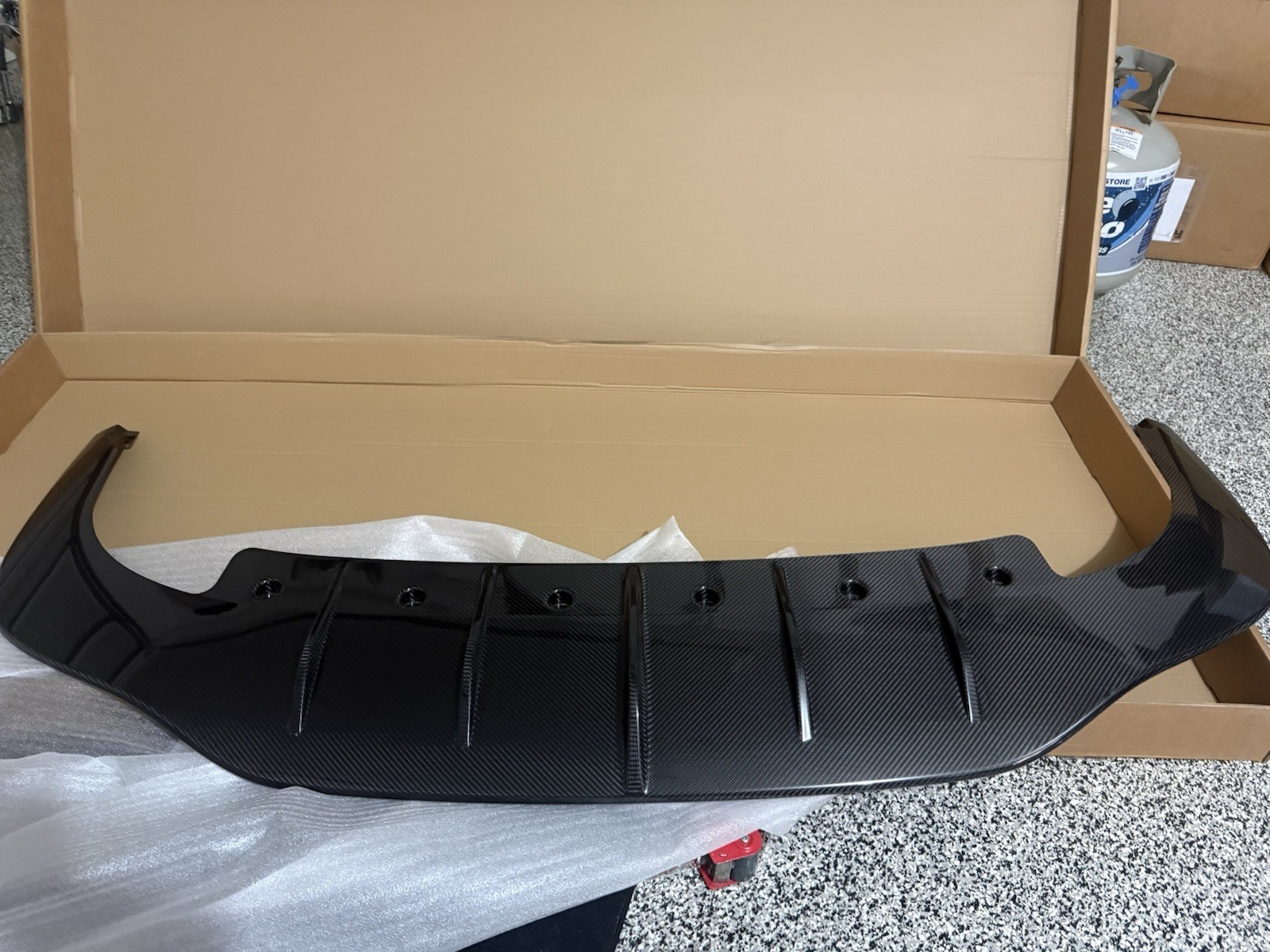 NEW 2020-2024 BENTLEY CONTINENTAL GT GTC Rear LOWER CARBON FIBER VALANCE OEM
