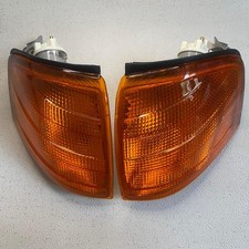 Amber Lens Corner Lights Fits For Mercedes-Benz W202 C36 AMG C43 AMG New Pair