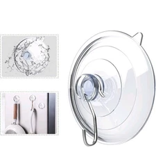Large Suction Cups & Metal Hook-Glass/ Window 2.5 Inches  HOLDS TO 7LBS - 8 PACK