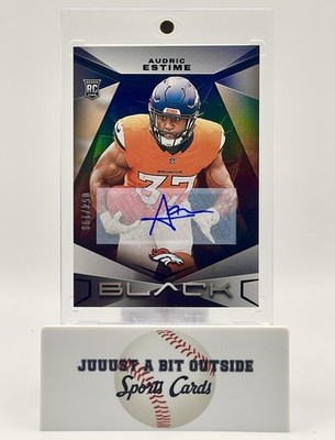 2024 Panini Black Austin Estime Rookie Auto /199 RC #105 - Denver Broncos