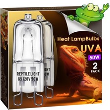 G9 Heat Lamp Bulbs for Reptile, Mini Reptile Light, Dimmable G9 Mini Heat Bul...