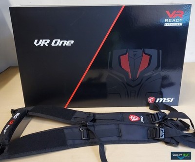 MSI VR ONE 7RD 067US Backpack Computer Intel Core i7-7820HK With harness Open b.