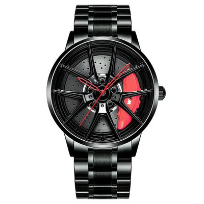 2025 3D Super Car Wheel Men Watches Quartz Waterproof Sport Rim Hub Wheel Wristw