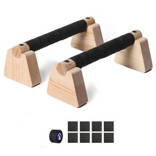 1 Pair Wooden Push Up Bar,For Home Parallettes Bars,Calisthenics Bars