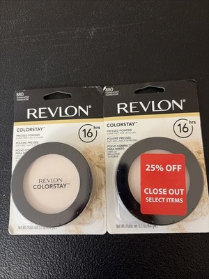 Lot Of 2 Revlon ColorStay Pressed Powder 880 Translucent Finishing Powders