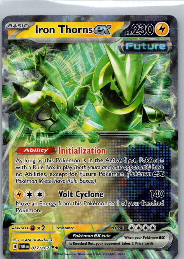 Pokemon TCG Iron Thorns ex 77/167 Twilight Masquerade NM