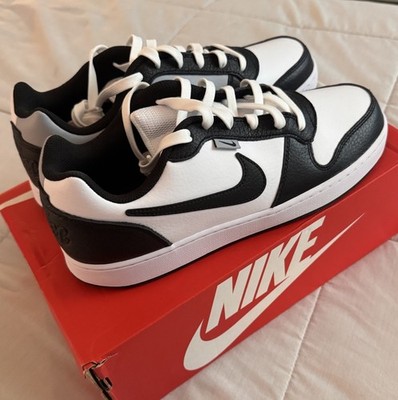 Nike, Ebernon Low Prem, Mens Shoes Size 10, Color White, Black, Gray
