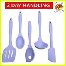 Silicone Kitchen Tools and Utensils Set, Non-Scratch, Withstands Temperatures...