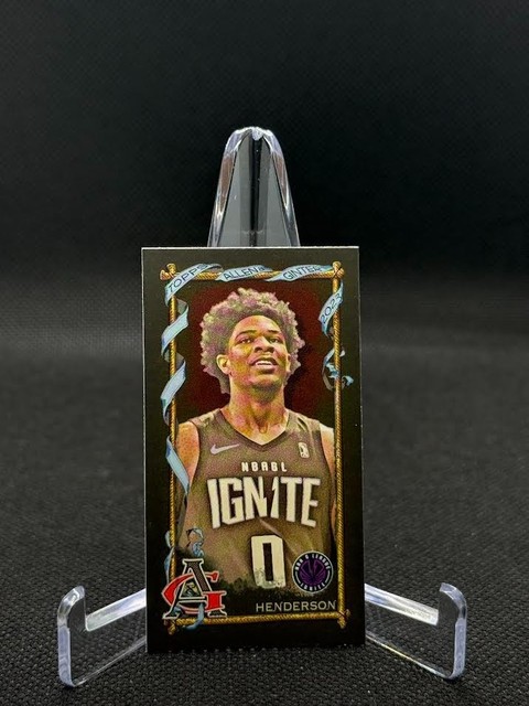 2023 Topps Allen & Ginter - Scoot Henderson #265 Mini Black Border Trail Blazers