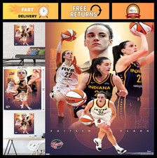 Caitlin Clark 25 Wall Poster - Indiana Fever, Unframed Sports Decor, 34"x22.4
