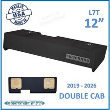 Chevy Silverado DOUBLE CAB 2019-2026 12" Sub Box Subwoofer Enclosure Solo Baric