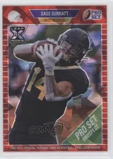 2021 Leaf Pro Set Metal Red Crystals /50 Sage Surratt #80 a8x