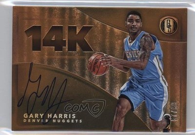 2015-16 Panini Gold Standard 14K 57/99 Gary Harris #14K-GHA Auto e3p