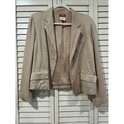 Esprit Light Tan Blazer Size 5/6