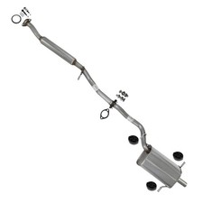 Stainless Steel Resonator Muffler Kit Fits 06-07 Subaru Impreza Saab 9-2x 2.5l