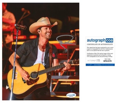 DUSTIN LYNCH HAND SIGNED 8X10 PHOTO COUNTRY MUSIC AUTOGRAPH - ACOA COA