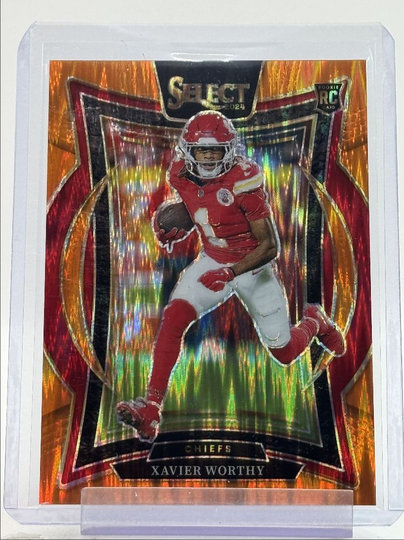 XAVIER WORTHY 2024 SELECT CONCOURSE ROOKIE ORANGE SHOCK RC /499 Q0899