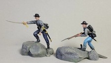 BRITAINS CIVIL WAR CONFEDERATE 31490 CONFEDERATE OFFICER AND INFANTRYMAN SET 2
