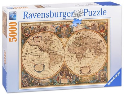 Neu Ravensburger Puzzle 5000 Teile Weltkarte
