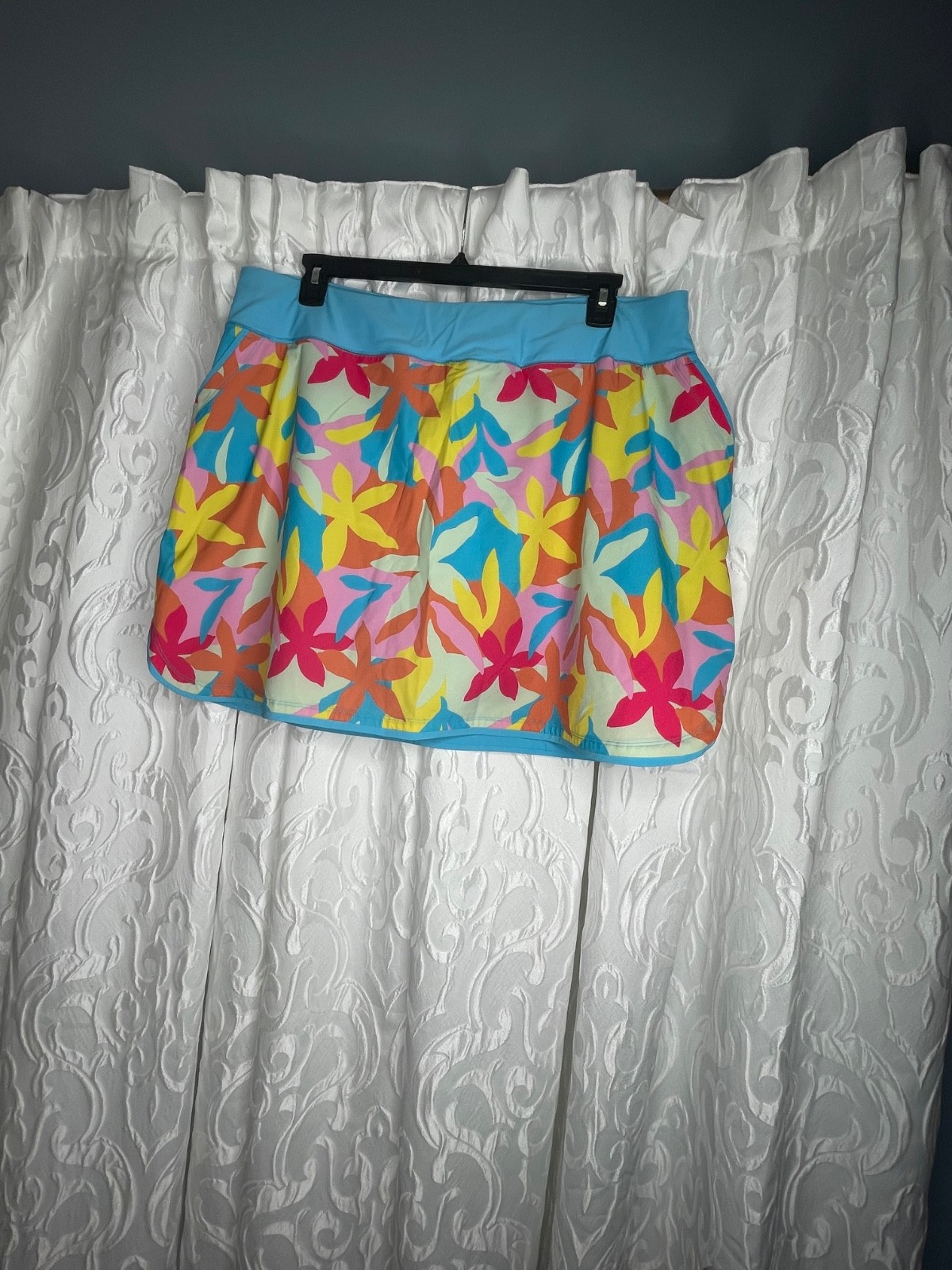 Lands' End plus 22W quick dry skort/swim suit bottom with pockets & coin pouch