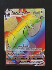 Pokemon TCG Salamence VMAX Darkness Ablaze Rainbow Secret Rare Card 194/189