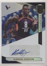 2019 Panini Donruss Elite Rookie 107/499 Karan Higdon #RA-KH Auto 03xg