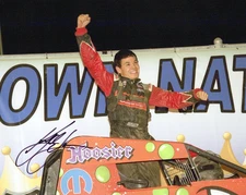 Authentic Autographed KYLE LARSON USAC 8x10 Photo