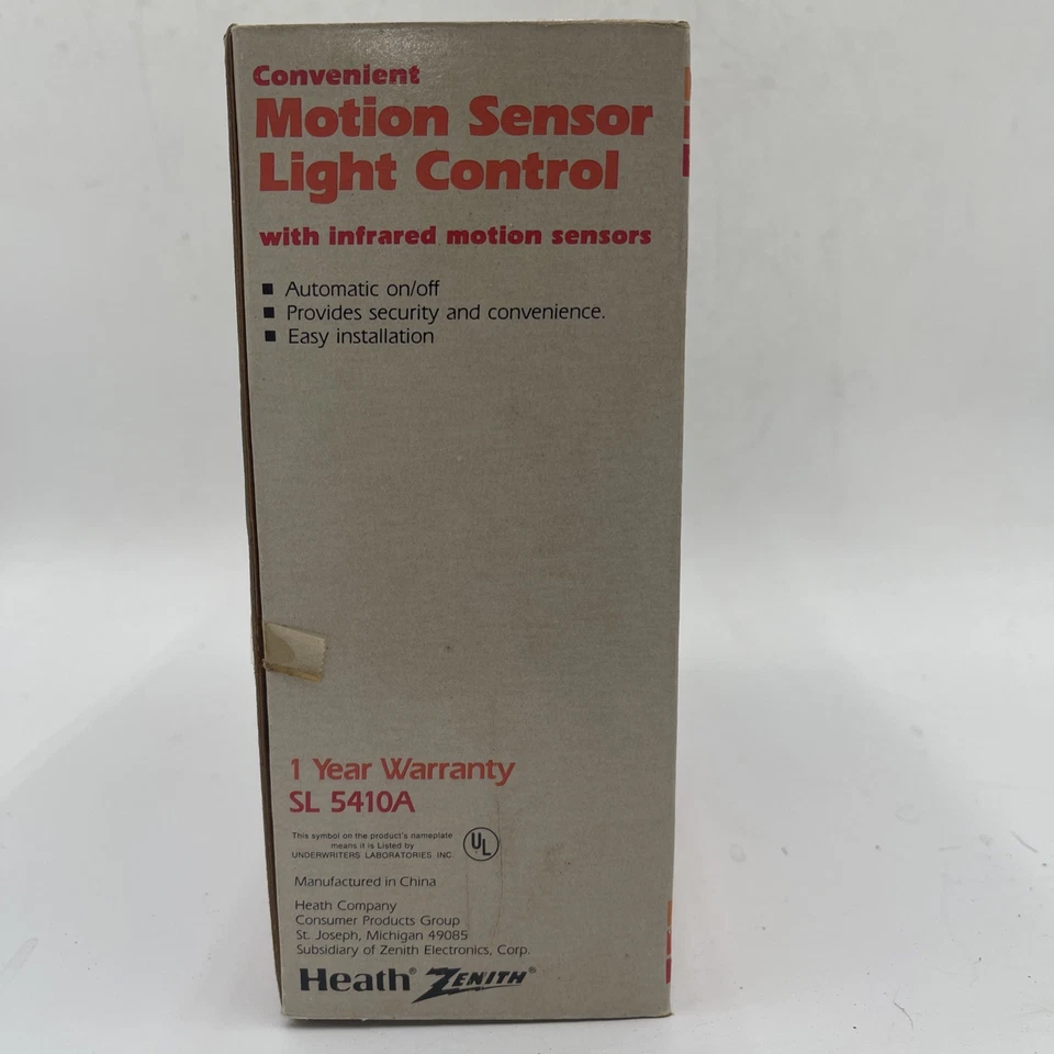 Reflex Heath Zenith #SL-5410-A Motion Sensor Light Control - Image 2 of 4