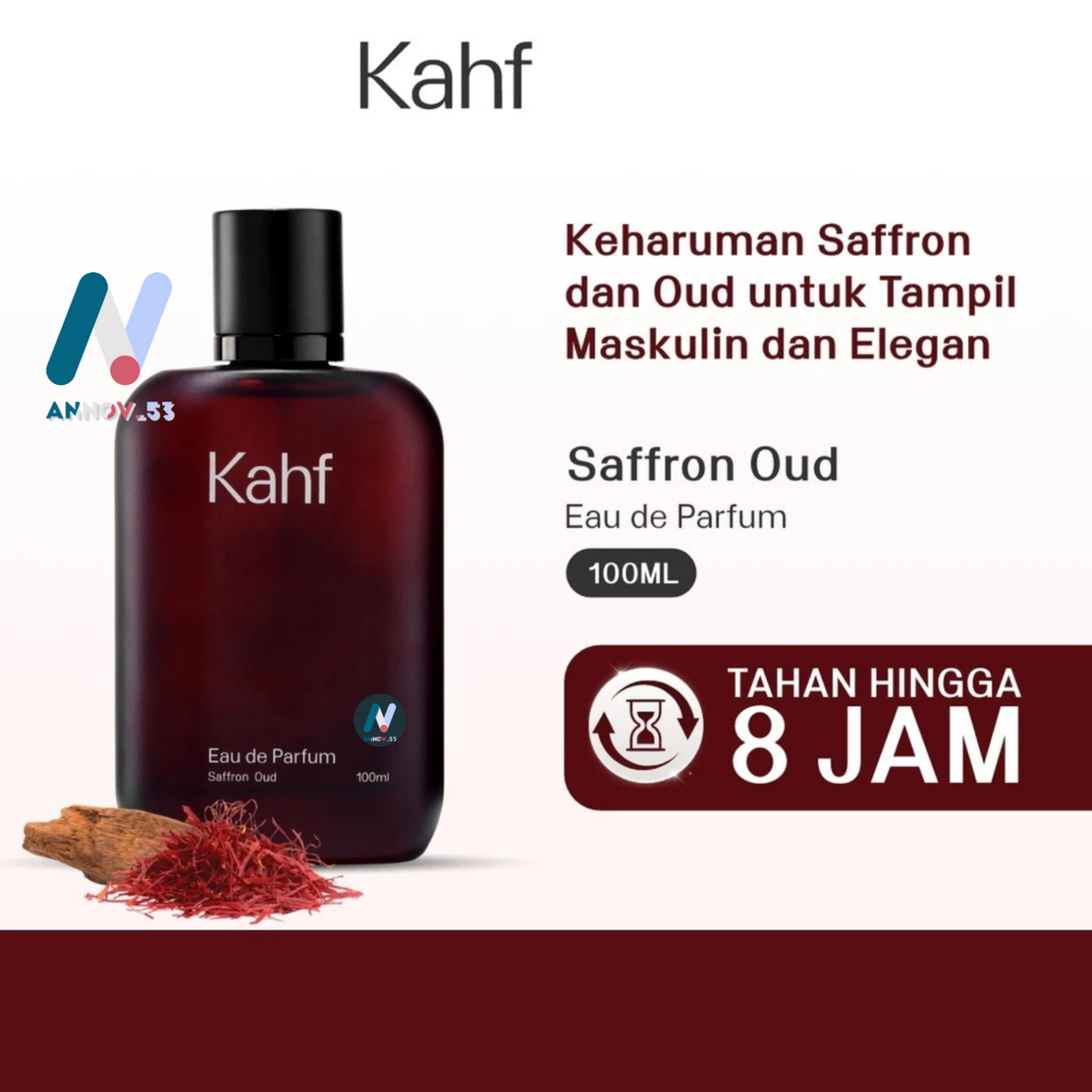 KAHF Saffron Men Perfume Sweet Light Fresh Energizing Aromas Long