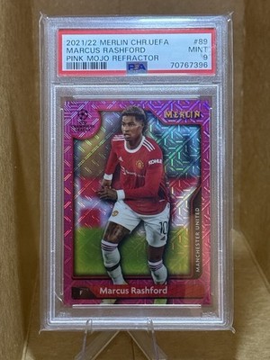 2022 Marcus Rashford Man. Utd. Topps Merlin Pink Mojo /275