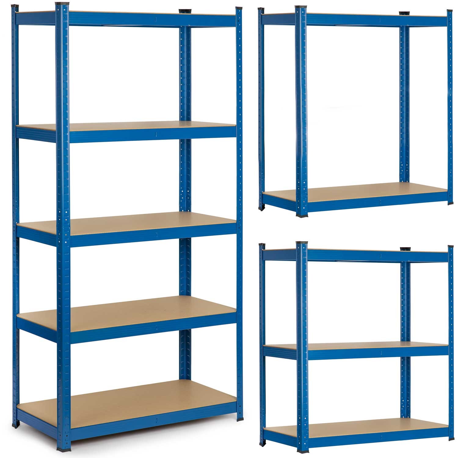 Étagère de rangement métallique 180 x 90 x 30 cm Humberg 4845