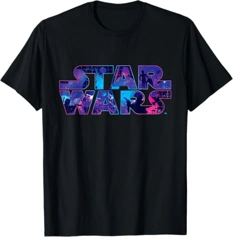Star Wars Logo Retro 90s Galaxy T-Shirt